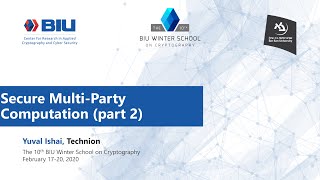 Secure Multi Party Computation part 2 Yuval Ishai [upl. by Larkins667]