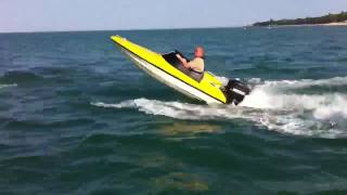 9ft speedboat with 25hp in Solent [upl. by Greene]