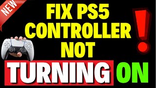 How to Fix PS5 Controller Not Turning ON [upl. by Nobel]