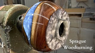 Woodturning  The Titanium Sky [upl. by Imehon]