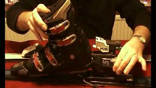 Adjusting ski bindings for different bootswmv [upl. by Arlon]