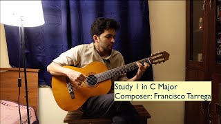 Study 1  Francisco Tarrega  C Major  Andante  Eythor Thorlaksson  Classical Guitar [upl. by Iuq]