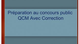 Préparation au concours 60 QCM avec corrigégestioncomptabilitéFinance [upl. by Aitnom669]