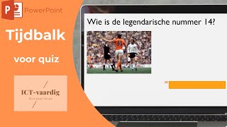 PowerPoint  Tijdbalk toevoegen voor quiz [upl. by Aileahcim]