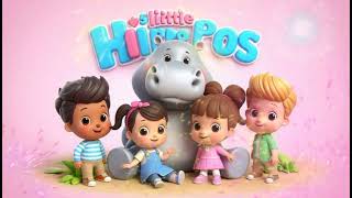 quotFive Little Hippos  A Fun Counting Adventure Fun Cartoon Nursery Kids Songquot with Lyrics [upl. by Aidua]