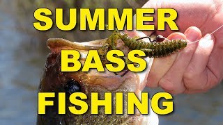 Summer Bass Fishing Techniques and Tips  Bass Fishing [upl. by Eillek72]