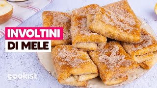 INVOLTINI DI MELE IN 5 MINUTI la ricetta golosa e veloce 🍎 [upl. by Beyer106]