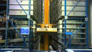 Dematic ASRS  ML350 Miniload Storage amp Retrieval Machine [upl. by Yednil925]