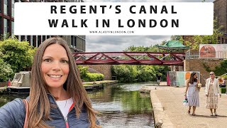 REGENTS CANAL WALK IN LONDON  Kings Cross  Islington  Angel  Hoxton  Dalston  Hackney [upl. by Ninetta]