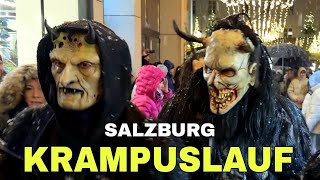 Krampuslauf in Salzburg 2023 🇦🇹 Sternbräu Salzburg [upl. by Mmada]