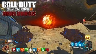 MOON REMASTERED SOLO EASTER EGG  BLACK OPS 3 ZOMBIE CHRONICLES DLC 5 GAMEPLAY [upl. by Nirehtak]