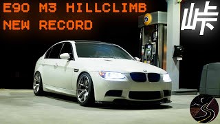 E90 M3 Driver sets Hill Climb Record  RAW 4K  Onboard [upl. by Elkcim]