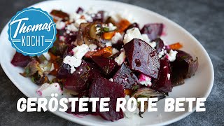 Gerösteter Rote Bete Salat mit Feta und Senfdressing [upl. by Brendan]