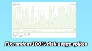 How to Fix random 100 disk usage spikes in Windows 1011  quick fix [upl. by Giffard43]