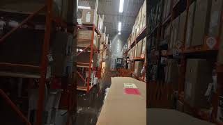 Home Depot employee breaks sprinkler head and floods store [upl. by Limhaj]