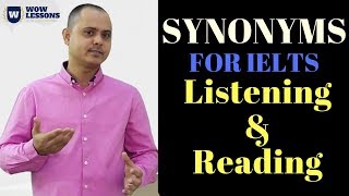 Common Synonyms for IELTS Listening and Reading Part [upl. by Sasha424]