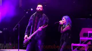 Skillet  Feel Invincible With Lacey Sturm  Live HD Dow Event Center 2019 [upl. by Gerek]