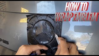 How To Wrap Your Emblem  Carbon Fiber [upl. by Mirella542]