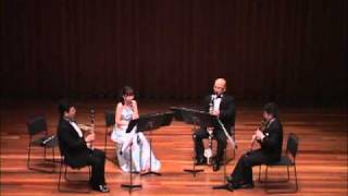 Françaix PETIT QUATUOR  Clarinet ensemble Sonorite [upl. by Atsirt]