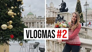 SOMERSET HOUSE ICE RINK  SHOPPING AT TWININGS STRAND  VLOGMAS 2 [upl. by Karb]