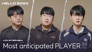 ENG SUB Most Anticipated Player  Hello 2024 LCK Interview [upl. by Ludovick]