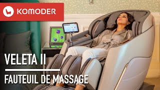 KOMODER VELETA II  la nouvelle génération de fauteuil de massage haut de gamme ultra complèt [upl. by Adnicul860]