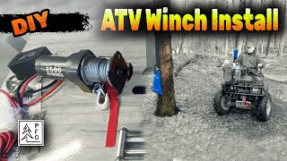 Installing a Harbor Freight ATV Winch on a Honda Foreman TRX450ES [upl. by Eaver]