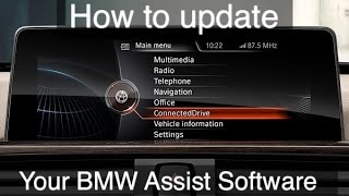 How to update the BMW assist software Houston Texas [upl. by Launamme]