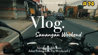 LALU LINTAS WEEKEND DI SAWANGAN DEPOK automobile motorcycle motovlog rider ride riding fyp [upl. by Yentruoc]