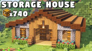 Minecraft Ultimate Storage House Tutorial How to Build [upl. by Aryas]