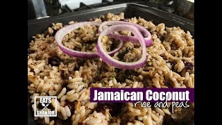 The BEST Jamaican Rice amp Peas Beans rice recipe [upl. by Adeuga968]