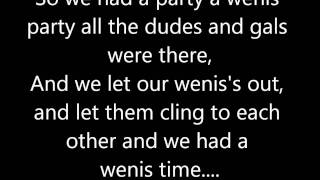 The Wenis Song w Lyrics [upl. by Anidal758]