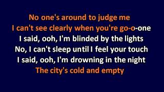 The Weeknd  Blinding Lights Best Version  Karaoke Instrumental Lyrics  ObsKure [upl. by Nomolas192]