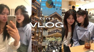 vlog  진짜 🐶웃긴 평균 10년지기들과 수원에서 놀기  suwon starfield and the library  korean board game cafe [upl. by Eneleahs]