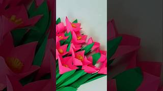 💐🌺Unique Paper Flower Stick🌺💐 shorts shortvideo diy flowers love [upl. by Noral]