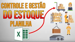 Planilha de controle e gestão de estoques em Excel [upl. by Dachi]