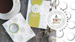 Let Your 3D Embossing Folders Do all the Work  Spellbinders Mandala Blooms [upl. by Goody]