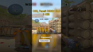 CS2 Faceit 3400 ELO 3 Kill shorts cs2 keşfet cs2clips cs2highlights cs2videos faceit csgo [upl. by Alleras]