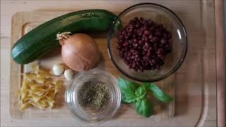 Adzuki Beans  Zucchini  Pasta  Nudeln mit Adzukibohnen und Zucchini   005 [upl. by Audley]