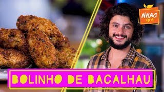 Como fazer BOLINHO DE BACALHAU sem farinha  Mohamad no Nhac [upl. by Arhsub28]