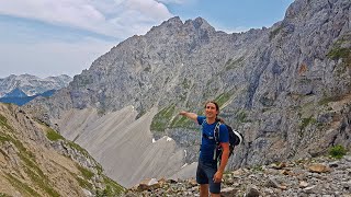 Durch raue Felslandschaften über das Dammkar auf den Karwendel [upl. by Yvel599]