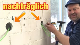 Kennst du diese Tricks schon So einfach ist nachträgliche Elektroinstallation Proofwood [upl. by Airamasor]