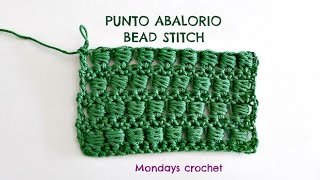 Punto Abalorio de crochet  Bead stitch [upl. by Akimak609]