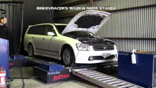 Custom Imports TV  bigkevracers NM35 Stagea Dyno Run [upl. by Akilat408]