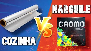 PAPEL ALUMÍNIO PARA NARGUILE VS COZINHA [upl. by Ainerol752]