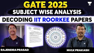 Decoding IIT Roorkee Gate Papers  Gate 2025  NVLK Prakash amp Rajendra Prasad iitroorkee gate2025 [upl. by Dnarb878]