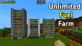 Starting Easiest Fuel Farm IN Minecraft PocketCoal Farm and Minecraft Tutorial2 [upl. by Anurb]