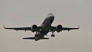 【航空機】高知空港 離陸 Airbus A320271NJA219A Takeoff from KOCHI airport [upl. by Asiruam419]