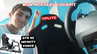 Mon TOUT NOUVEAU COCKPIT de PRO Oplite GTR S8 Infinity Force [upl. by Aynotak]