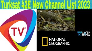 Turksat42E Working Channel List On 2Fit Dish 2023 [upl. by Vergne]